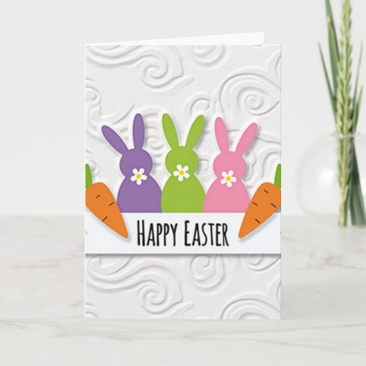 春の哺乳類のお祝いカード カード (正面)