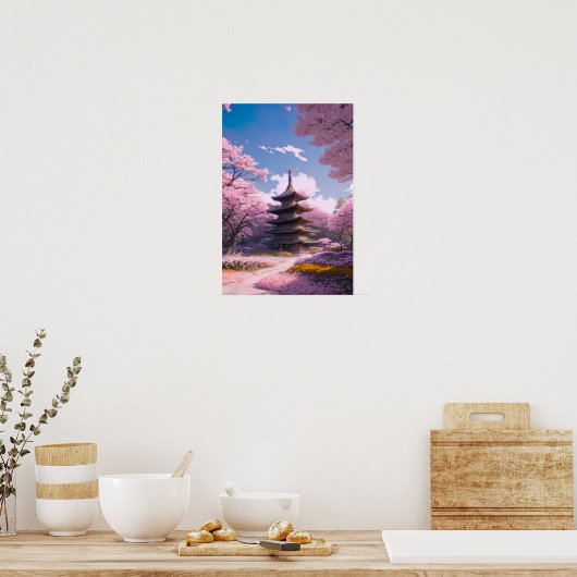 春の喜びの庭 ポスター (キッチン)