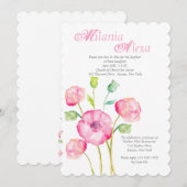 春の喜びの招待 招待状 (正面/裏面)