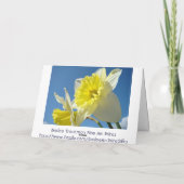 春の喜び!カード 幸せ ありがとう サンキューカード (裏面)