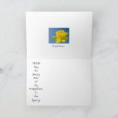 春の喜び!カード 幸せ ありがとう サンキューカード (内部)