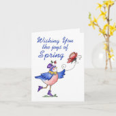 春の喜び – グリーティングカード (黄色い花)