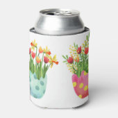 春の喜び：水玉模様イースターエッグ 缶クーラー (缶正面)