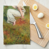 春の喜び(John Collier) キッチンタオル (四つ折り)