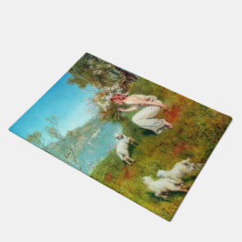 春の喜び(John Collier) ドアマット