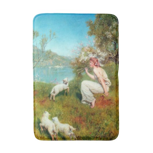 春の喜び(John Collier) バスマット (正面縦)
