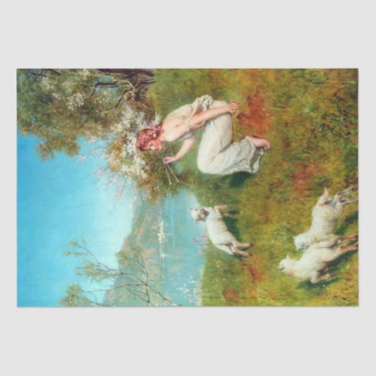 春の喜び(John Collier) 薄葉紙 (正面)