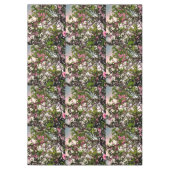 「春の囁き水彩ピンクの花」 テーブルクロス (正面)