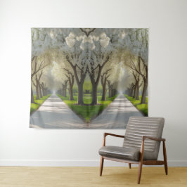 「春の囁き – 咲く道 タペストリー