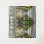 「春の囁き – 咲く道 タペストリー (正面)