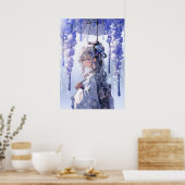 春の囁き：白い魔女 ポスター (キッチン)