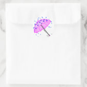 春の四月雨 ラウンドシール (バッグ)