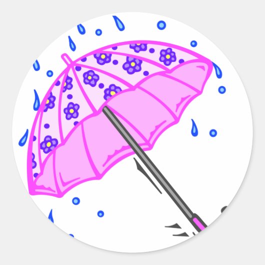 春の四月雨 ラウンドシール (正面)