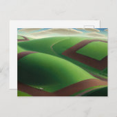 春の回転， 1936 by Grant Wood ポストカード (正面/裏面)