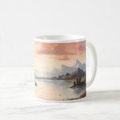 春の墨絵 コーヒーマグカップ (正面右)