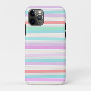 春の夏の色ストライプ iPhone 11 PROケース