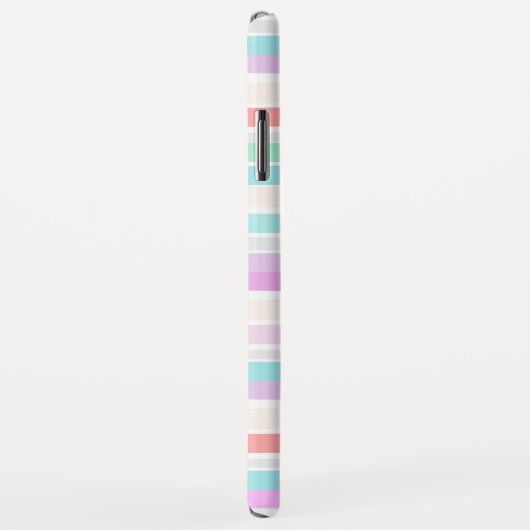 春の夏の色ストライプ Case-Mate iPhoneケース (裏面/右)