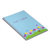 春の夏の花のカスタムのノート ノートブック (右側)