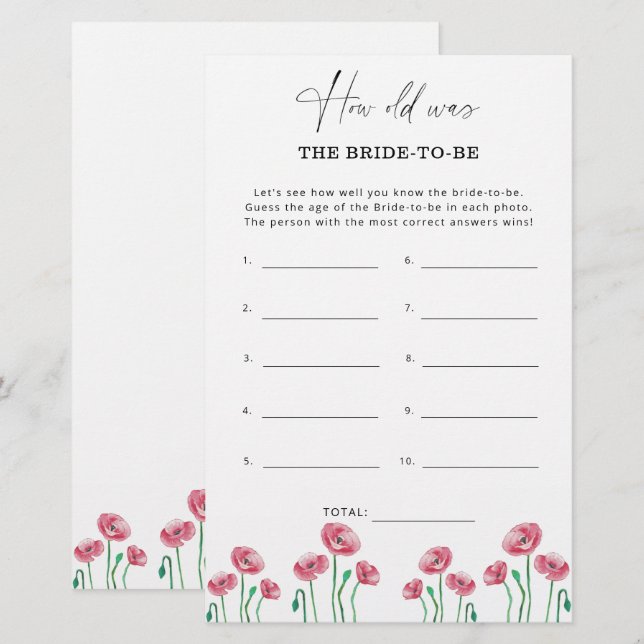 春の夏の花嫁の年齢 (正面/裏面)