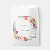春の多色花柄 ウェディング フェイバーバッグ (正面)