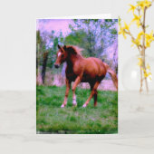 春の夢、ソレルの駈歩、誕生日 カード (黄色い花)