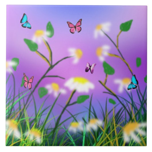 春の大きなセラミックタイルのTouch タイル (正面)