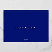 春の好みブライダルシャワー 箔招待状 (裏面)