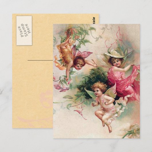 春の妖精たち ポストカード (正面/裏面)