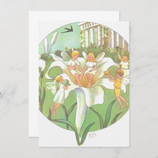 春の妖精の花の宴 ノートカード (正面/裏面)