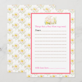 春の子羊ベビーシャワー 招待状