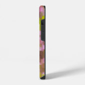 春の季節のピンクのアブストラクト iPhoneケース (左側面)