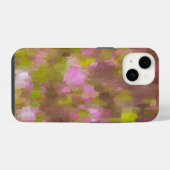 春の季節のピンクのアブストラクト iPhoneケース (裏面横)