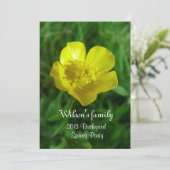 春の季節の庭でのパーティー招待状 招待状 (スタンド正面)