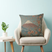春の富士山: 桜の静けさ クッション (椅子)