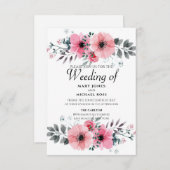 春の小さな花の除草の招待 (正面/裏面)