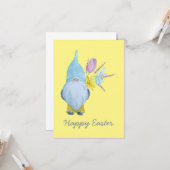 春の小人 イースターおめでとう カード (正面/裏面インサイチュ)