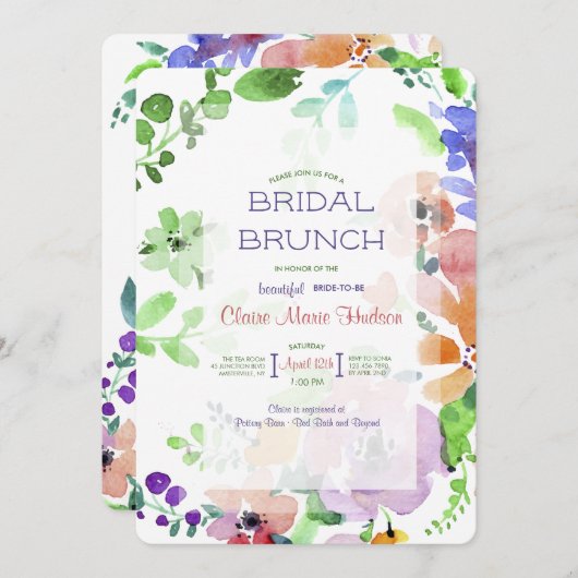 春の小宴招待状 招待状 (正面/裏面)