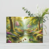 春の小川（アヒル/花） シーズンカード (スタンド正面)