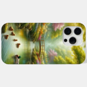 春の小川(アヒル/花) Case-Mate iPhoneケース (裏面 (横))