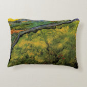 春の小麦畑、朝日 - ヴィンセント・ヴァン・ゴッホ アクセントクッション (裏面)