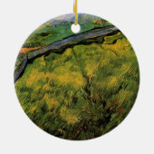 春の小麦畑、朝日 - ヴィンセント・ヴァン・ゴッホ セラミックオーナメント (裏面)