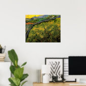 春の小麦畑、朝日 - ヴィンセント・ヴァン・ゴッホ ポスター (ホームオフィス)