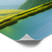 春の山バイザリバーポスター ポスター (角)