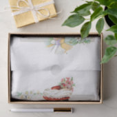 春の帽子のファッションのイラストレーションのヴィンテージの女性 薄葉紙 (ギフト)