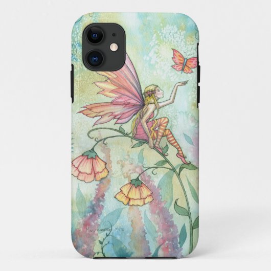 春の幻想妖精蝶アート Case-Mate iPhoneケース (裏面)