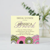 春の庭でのブライズシャワー 招待状 (スタンド正面)