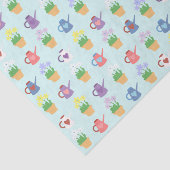 春の庭によってはパターンが開花し、植えます 薄葉紙 (詳細)