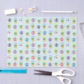 春の庭によってはパターンが開花し、植えます 薄葉紙 (クラフト)