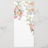 春の庭のやさしい花々　Wildflower spring garden pastel floral  メニュー (裏面)