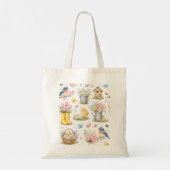 春の庭のイースター トートバッグ (裏面)